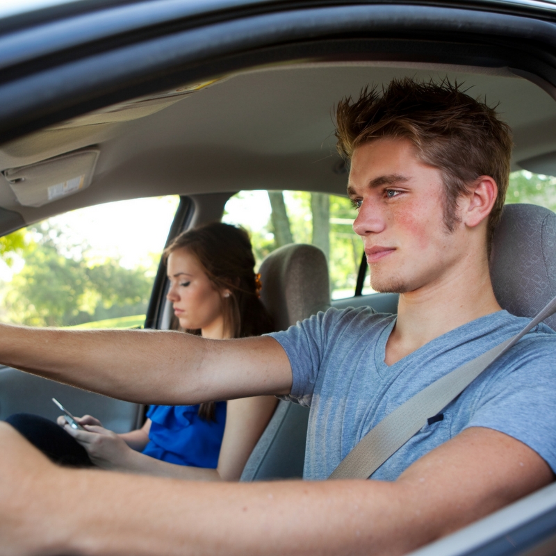 Driving to school for the first time