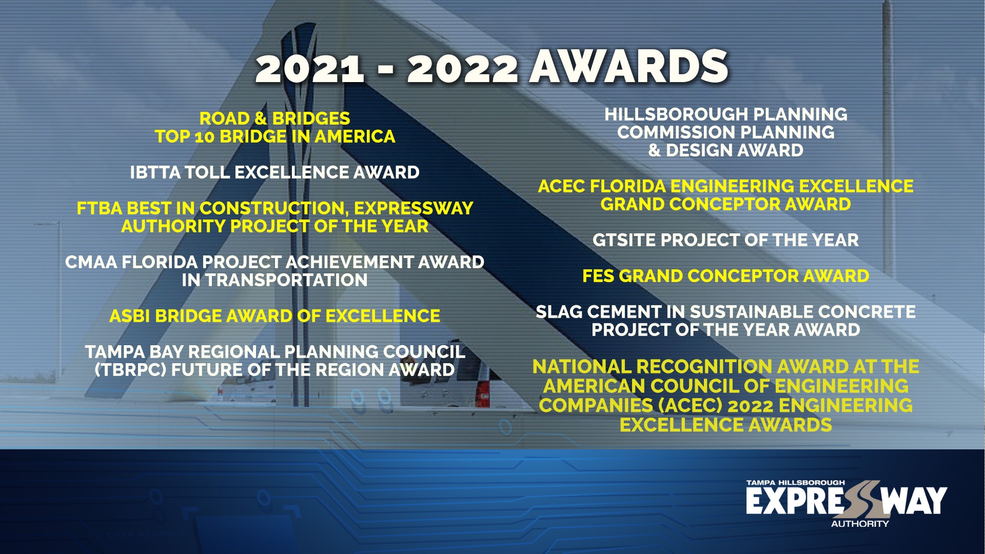 Tampa Hillsborough Expressway Authority Triumphs with Selmon Extension  Award Wins - Tampa Hillsborough Expressway Authority