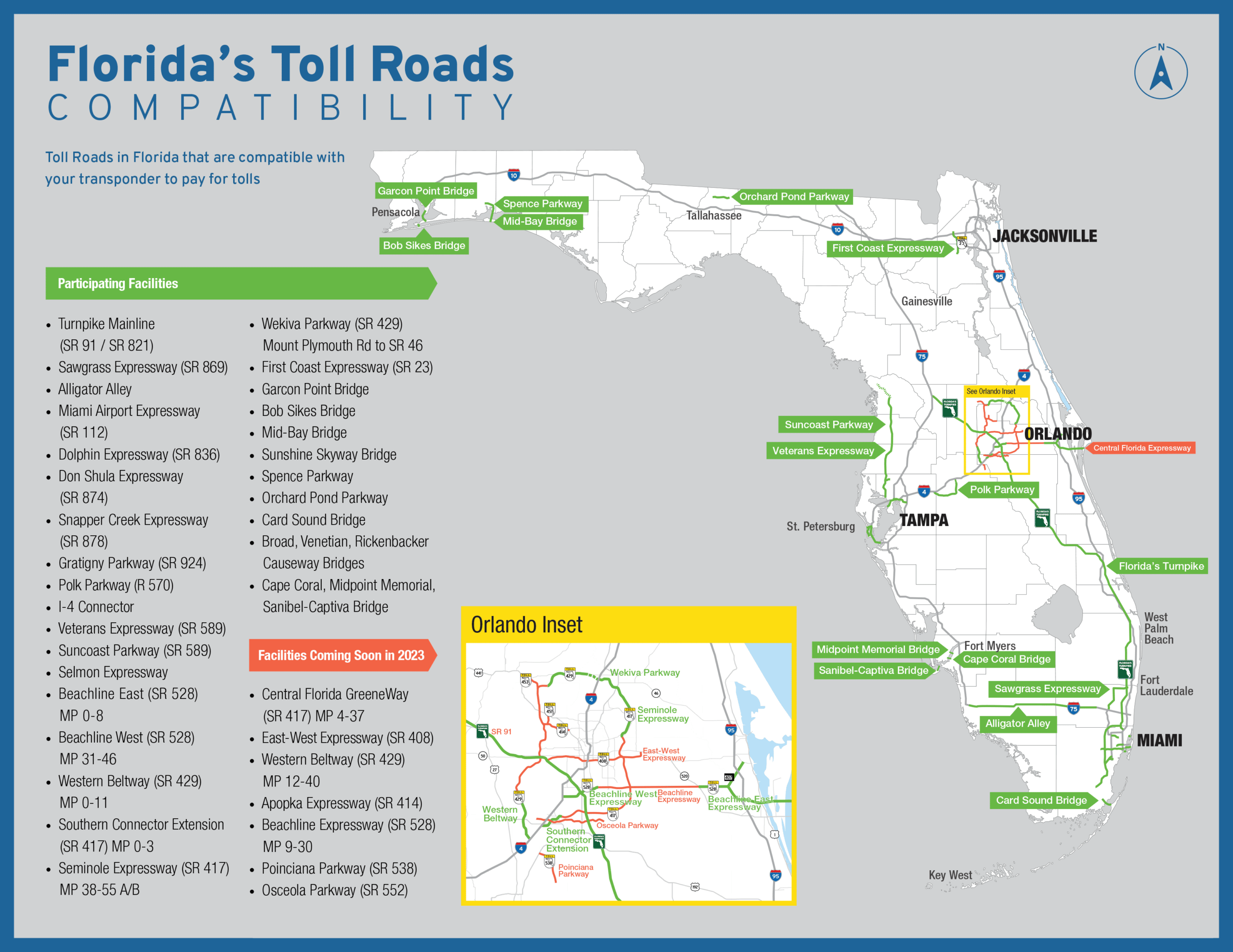Toll Road Map Florida Ettie Janetta
